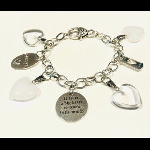 Women’s educator’s charm bracelet